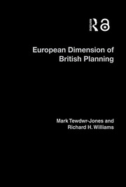 The European Dimension of British Planning book cover