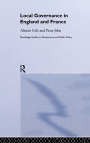 Local Governance in England and France book cover