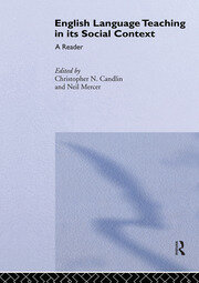 English Language Teaching in Its Social Context: A Reader book cover