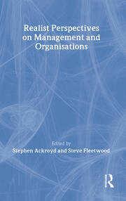 Realist Perspectives on Management and Organisations book cover