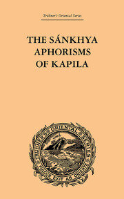 The Sankhya Aphorisms of Kapila book cover