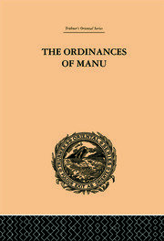 The Ordinances of Manu: Translated from the Sanskrit book cover