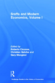 Sraffa and Modern Economics, Volume I book cover