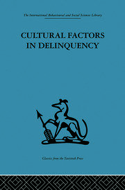 Cultural Factors in Delinquency book cover