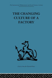 The Changing Culture of a Factory book cover