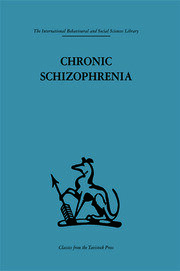 Chronic Schizophrenia book cover
