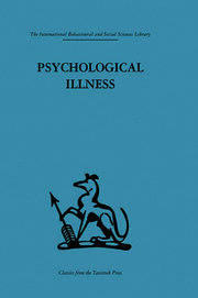 Psychological Illness: A community study book cover