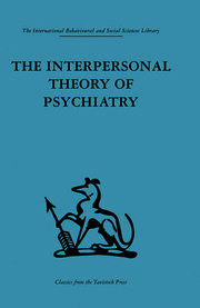 The Interpersonal Theory of Psychiatry book cover