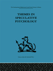 Themes in Speculative Psychology book cover