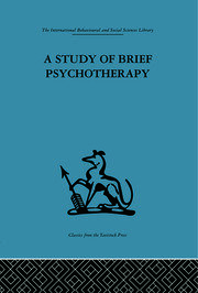 A Study of Brief Psychotherapy book cover