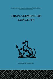 Displacement of Concepts book cover