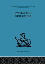 System and Structure: Essays in communication and exchange second edition book cover