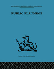 Public Planning: The inter-corporate dimension book cover