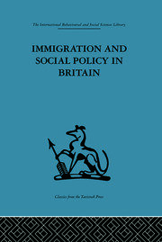 Immigration and Social Policy in Britain book cover