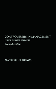 Controversies in Management: Issues, Debates, Answers book cover