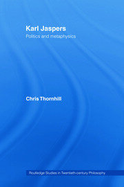 Karl Jaspers: Politics and Metaphysics book cover