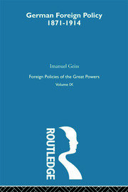 Germ Foreign Pol 1871-1914  V9 book cover