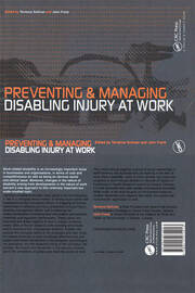 Preventing and Managing Disabling Injury at Work book cover