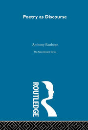 Poetry as Discourse book cover