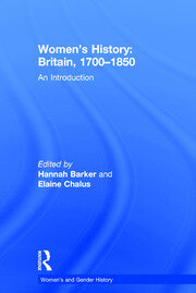 Women's History, Britain 1700-1850: An Introduction book cover
