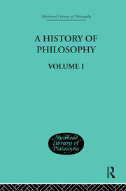 History of Philosophy: Volume I book cover