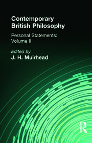 Contemporary British Philosophy: Personal Statements   Second Series book cover