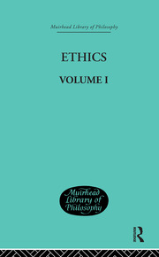 Ethics: Volume I book cover