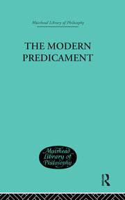 The Modern Predicament: A Study in the Philosophy of Religion book cover