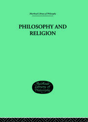 Philosophy and Religion book cover