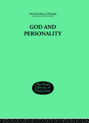 God and Personality book cover