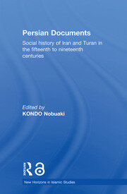 Persian Documents: Social History of Iran and Turan in the 15th-19th Centuries book cover
