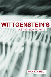 Wittgenstein's Lasting Significance book cover