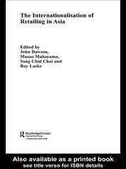 The Internationalisation of Retailing in Asia book cover