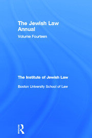 The Jewish Law Annual Volume 14 book cover