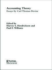 Accounting Theory: Essays by Carl Thomas Devine book cover