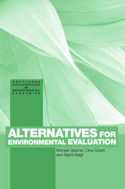Alternatives for Environmental Valuation book cover