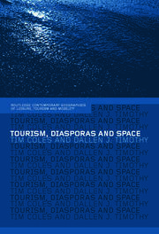 Tourism, Diasporas and Space book cover