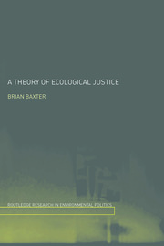 A Theory of Ecological Justice book cover