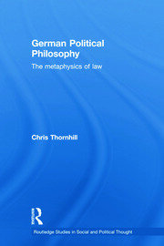 German Political Philosophy: The Metaphysics of Law book cover
