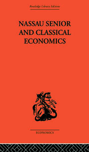 Nassau Senior and Classical Economics book cover
