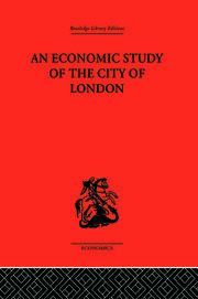 An Economic Study of the City of London book cover