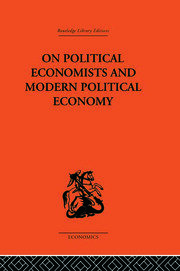On Political Economists and Political Economy book cover