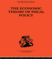 The Economic Theory of Fiscal Policy book cover