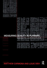 Measuring Quality in Planning: Managing the Performance Process book cover
