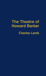 The Theatre of Howard Barker book cover