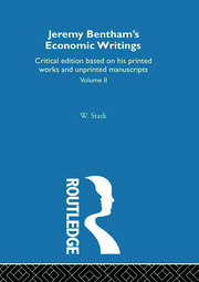 Jeremy Bentham's Economic Writings: Volume Two book cover