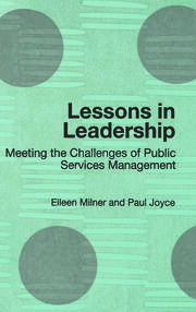 Lessons in Leadership: Meeting the Challenges of Public Service Management book cover