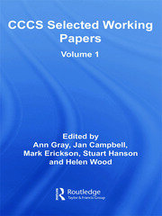 CCCS Selected Working Papers: Volume 1 book cover