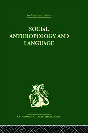 Social Anthropology and Language book cover