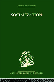 Socialization: The approach from social anthropology book cover